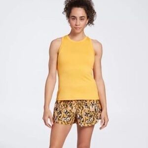CALIA by Carrie Underwood Size Small Raw Honey Yellow Ribbed Activewear Tank